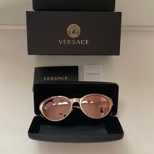 Versace Rose Gold Sunglasses